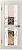 Межкомнатная дверь Л12ПО5 Белёный дуб Зеркало кружево