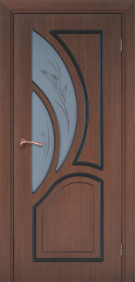 Межкомнатная дверь Карелия-2 Венге стекло