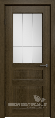 Межкомнатная дверь GLDelta 3 Ольха коричневая стекло